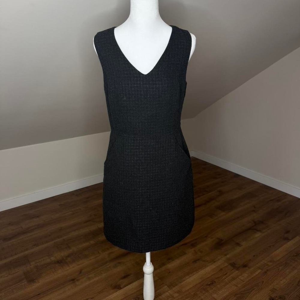 Gap black Dark Academia sleeveless A-line dress with pockets Witch core
